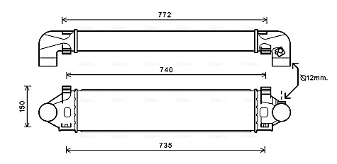 Intercooler, échangeur AVA Clever Choice VO4190