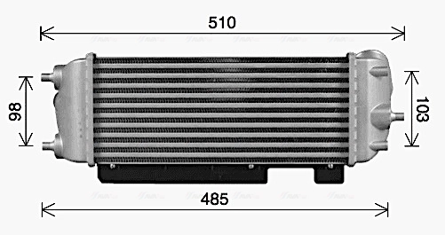 Intercooler, échangeur AVA Clever Choice HY4486