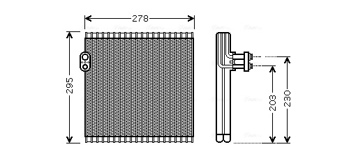 Evaporator, air conditioning