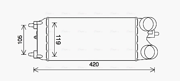 Intercooler, échangeur AVA Clever Choice FD4649