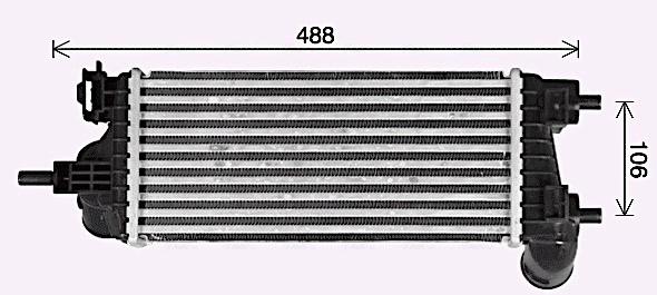 Intercooler, échangeur AVA Clever Choice FD4662