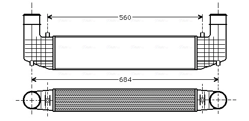 Intercooler, échangeur AVA Clever Choice VN4157