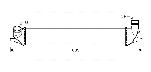 Intercooler, échangeur AVA Clever Choice RTA4426