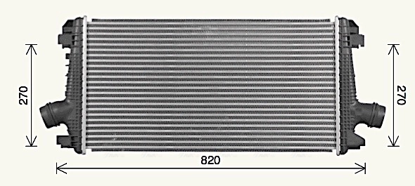 Intercooler, échangeur AVA Clever Choice OL4722