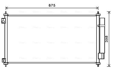 Condenseur, climatisation AVA Clever Choice HDA5282D