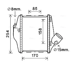 Intercooler, échangeur AVA Clever Choice MCA4016