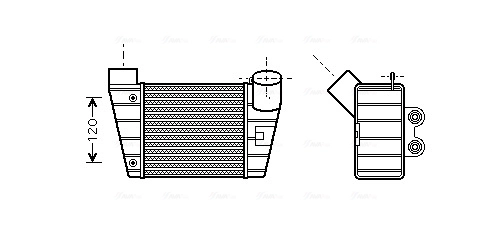 Intercooler, échangeur AVA Clever Choice AI4283