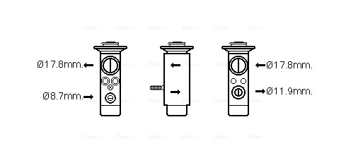 Détendeur, climatisation AVA Clever Choice MC1017