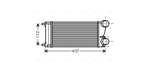 Intercooler, échangeur AVA Clever Choice PEA4332