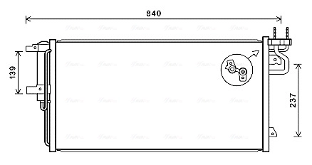 Condenseur, climatisation AVA Clever Choice FD5617D