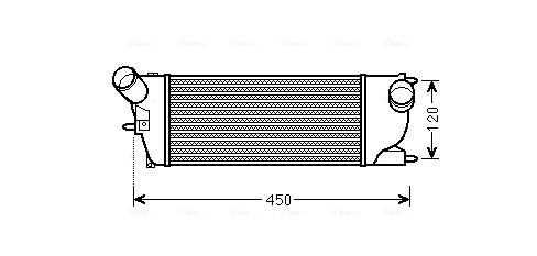 Intercooler, échangeur AVA Clever Choice PEA4345