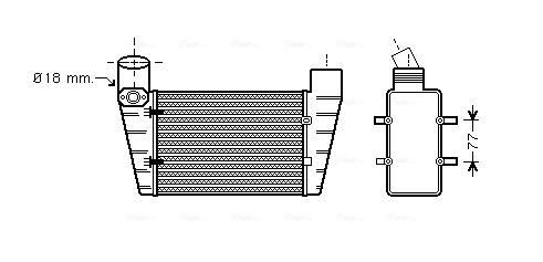 Intercooler, échangeur AVA Clever Choice AI4225