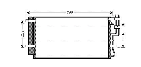 Condenseur, climatisation AVA Clever Choice KAA5110D