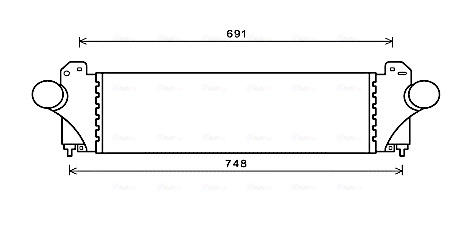Intercooler, échangeur AVA Clever Choice IV4129
