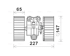 AVA COOLING BW8470 — Вентилятор салону BMW 5 (вир-во AVA)