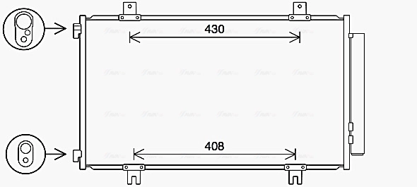 Condenseur, climatisation AVA Clever Choice SZ5151D