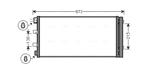 Condenseur, climatisation AVA Clever Choice RTA5475D