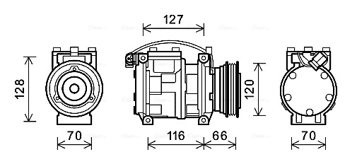 Compresseur, climatisation AVA Clever Choice BWAK232
