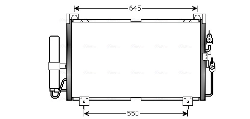 Condenseur, climatisation AVA Clever Choice MT5213D