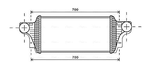 Intercooler, échangeur AVA Clever Choice MSA4549