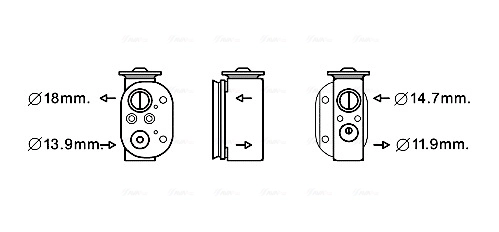 Détendeur, climatisation AVA Clever Choice BW1497