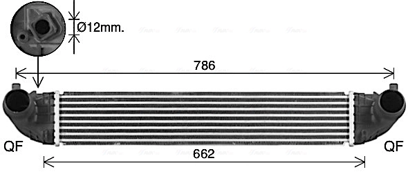 Intercooler, échangeur AVA Clever Choice OL4719
