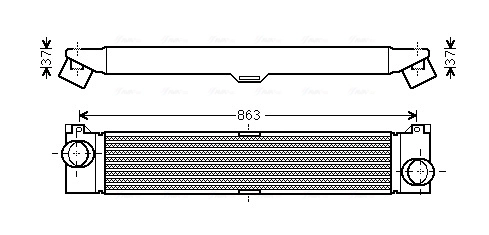 Intercooler, échangeur AVA Clever Choice FTA4353