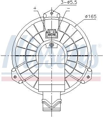 Pulseur d'air habitacle AVA Clever Choice FD8725