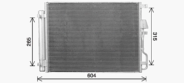 Condenseur, climatisation AVA Clever Choice HY5469D