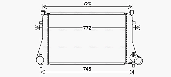 AVA COOLING VN4403 — Інтеркулер VAG (Ava)