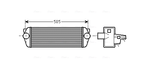 Intercooler, échangeur AVA Clever Choice FDA4443