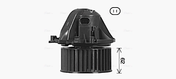 Pulseur d'air habitacle AVA Clever Choice BW8605