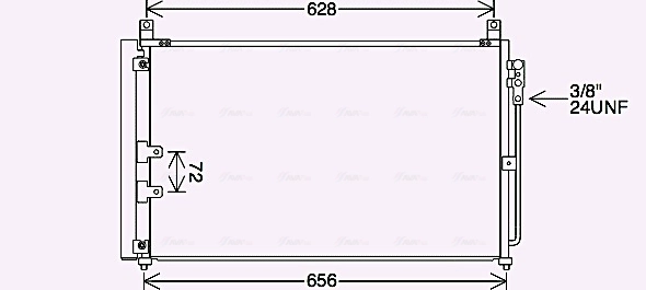 Condenseur, climatisation AVA Clever Choice DN5448D
