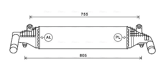 Intercooler, échangeur AVA Clever Choice MZ4267