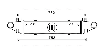 Intercooler, échangeur AVA Clever Choice MSA4596
