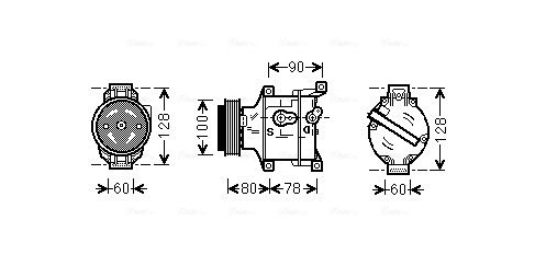 Compresseur, climatisation AVA Clever Choice FTAK103