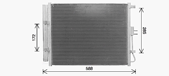 Condenseur, climatisation AVA Clever Choice KA5316D