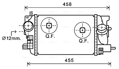 Intercooler, échangeur AVA Clever Choice OLA4575