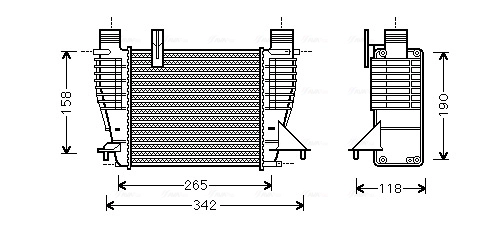 Intercooler, échangeur AVA Clever Choice DNA4356