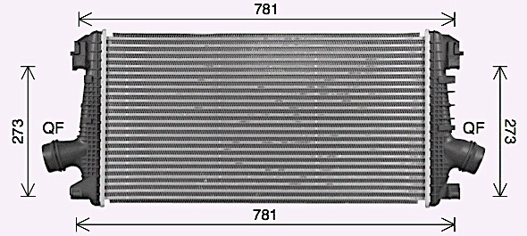 Intercooler, échangeur AVA Clever Choice OL4722