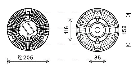 Embrayage, ventilateur de radiateur