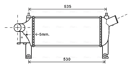 AVA COOLING DNA4339 — Інтеркулер NISSAN NAVARA (2005) 2.5 DCI (Ava)