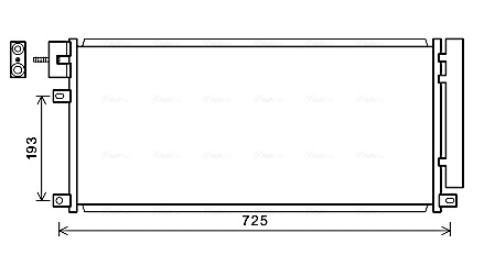 Condenseur, climatisation AVA Clever Choice OL5634D