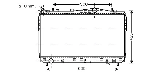 AVA COOLING DWA2073 — Радіатор охолодження NUBIRA/LACETTI MT 03-1,6-1,8 (Ava)