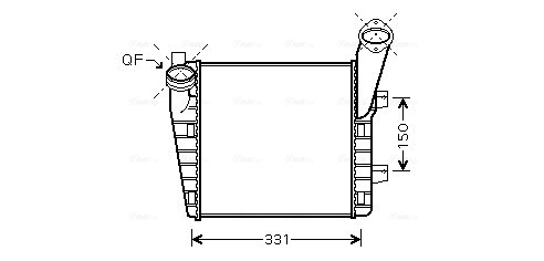 Intercooler, échangeur AVA Clever Choice VNA4235
