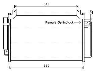 Condenseur, climatisation AVA Clever Choice MZA5240D