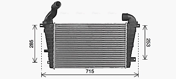 Intercooler, échangeur AVA Clever Choice OL4707