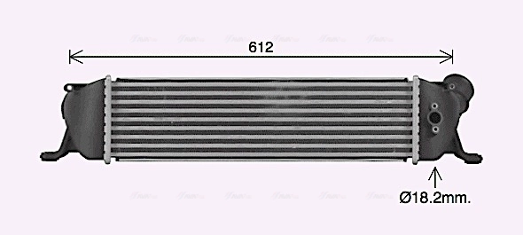 Intercooler, échangeur AVA Clever Choice HY4489