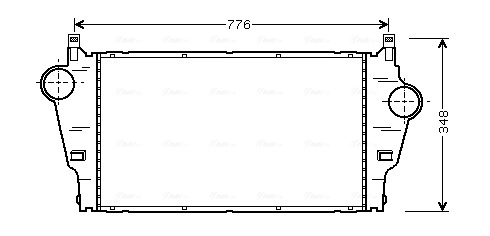 Intercooler, échangeur AVA Clever Choice RTA4295