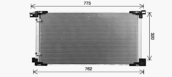 Condenseur, climatisation AVA Clever Choice TO5784